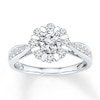 Thumbnail Image 0 of Diamond Engagement Ring 7/8 ct tw Round-cut 14K White Gold