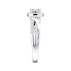 Thumbnail Image 2 of Diamond Engagement Ring 1/2 ct tw Princess & Round 10K White Gold