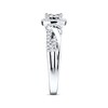 Thumbnail Image 3 of Diamond Engagement Ring 1/2 ct tw Princess & Round 10K White Gold