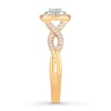 Thumbnail Image 2 of Diamond Engagement Ring 1/2 ct tw Round-cut 10K Two-Tone Gold