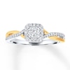Thumbnail Image 1 of Now + Forever Diamond Engagement Ring 1/4 ct tw Round-cut 10K Two-Tone Gold