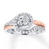 Thumbnail Image 0 of Diamond Engagement Ring 1 ct tw Round-cut 14K Two-Tone Gold