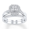 Thumbnail Image 1 of Now + Forever Diamond Bridal Set 1/3 ct tw Round-cut 10K White Gold