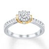 Thumbnail Image 1 of Now + Forever Diamond Engagement Ring 1/2 ct tw Round-cut 10K Two-Tone Gold