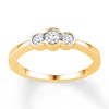 Thumbnail Image 0 of Three-Stone Ring 1/3 ct tw Diamonds 10K Yellow Gold