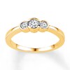 Thumbnail Image 0 of Three-Stone Ring 1/3 ct tw Diamonds 10K Yellow Gold