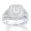 Thumbnail Image 1 of Now + Forever Bridal Set 1/2 ct tw Diamonds 10K White Gold