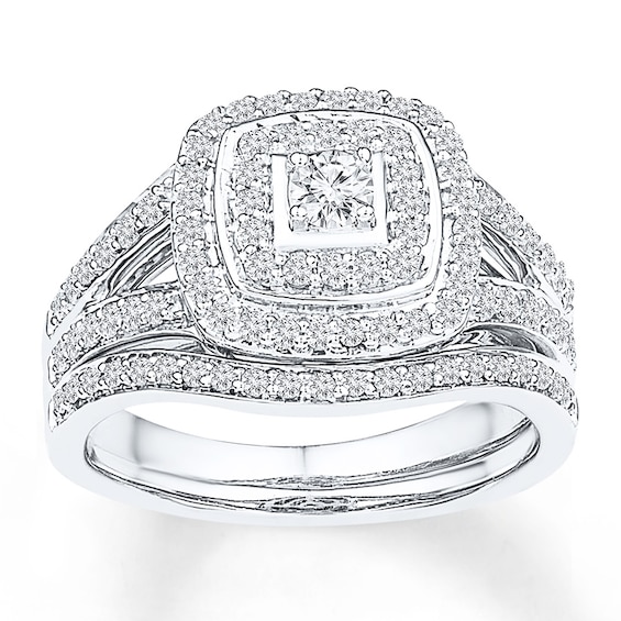 Now + Forever Round-Cut Diamond Bridal Set 1/2 ct tw 10K White Gold