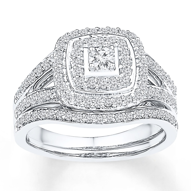 Main Image 1 of Now + Forever Bridal Set 1/2 ct tw Diamonds 10K White Gold