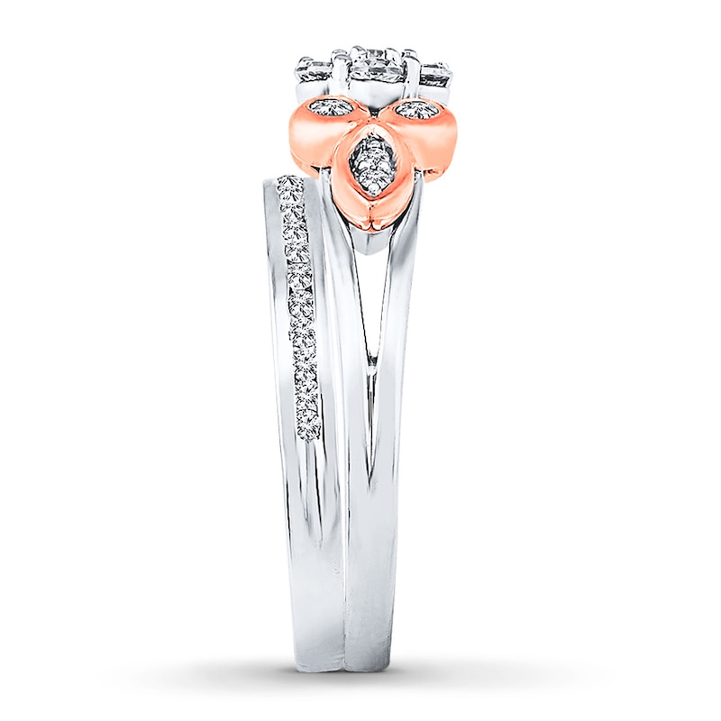 Main Image 2 of Now + Forever Diamond Bridal Set 5/8 ct tw Round-cut 10K Two-Tone Gold