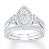 Thumbnail Image 0 of Diamond Bridal Set 7/8 carat tw 14K White Gold