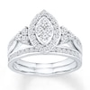 Thumbnail Image 1 of Now + Forever Diamond Bridal Set 7/8 carat tw 14K White Gold