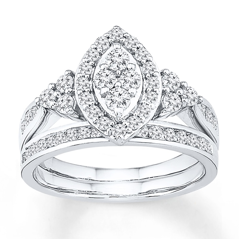 Main Image 1 of Now + Forever Diamond Bridal Set 7/8 carat tw 14K White Gold