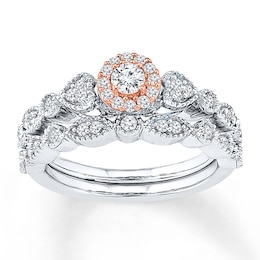Now + Forever Diamond Bridal Set 1/2 Carat tw 10K White Gold