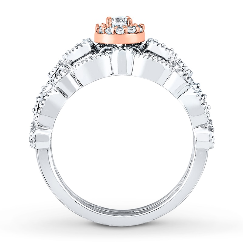 Diamond Bridal Set 1/2 Carat tw 10K White Gold