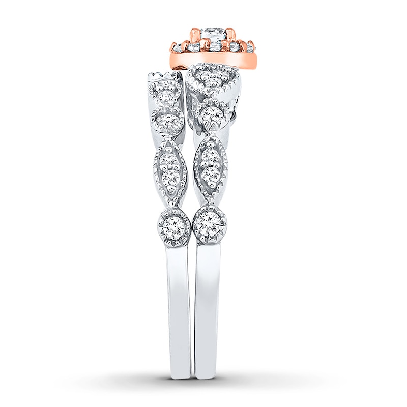 Main Image 3 of Now + Forever Diamond Bridal Set 1/2 Carat tw 10K White Gold