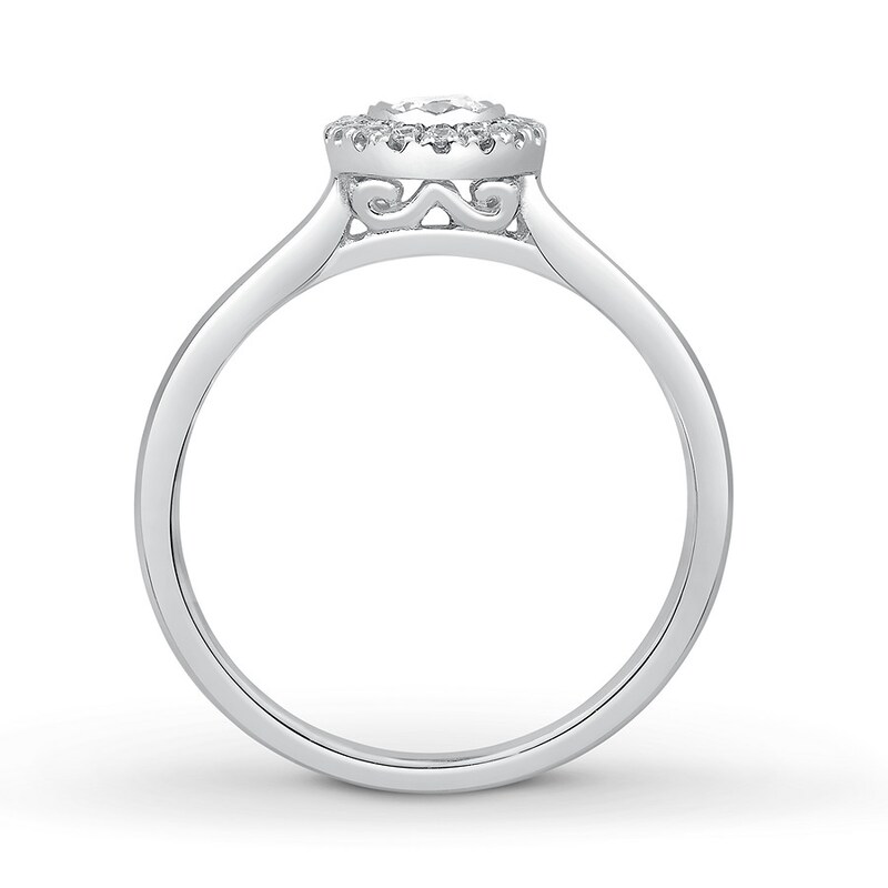Main Image 2 of Now + Forever Diamond Engagement Ring 1/4 ct tw Round-cut 10K White Gold