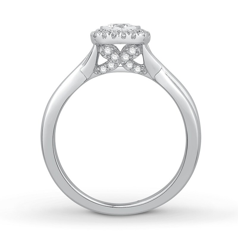 Main Image 2 of Now + Forever Diamond Engagement Ring 1/2 ct tw Round-cut 10K White Gold