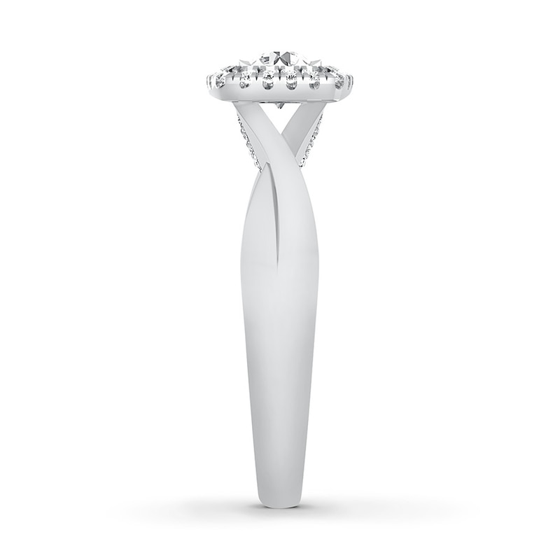 Main Image 3 of Now + Forever Diamond Engagement Ring 1/2 ct tw Round-cut 10K White Gold
