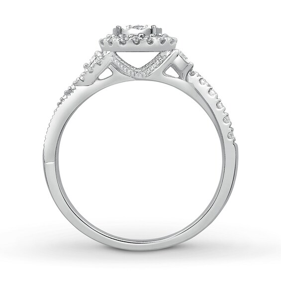 Diamond Engagement Ring 5/8 ct tw 14K White Gold | Kay