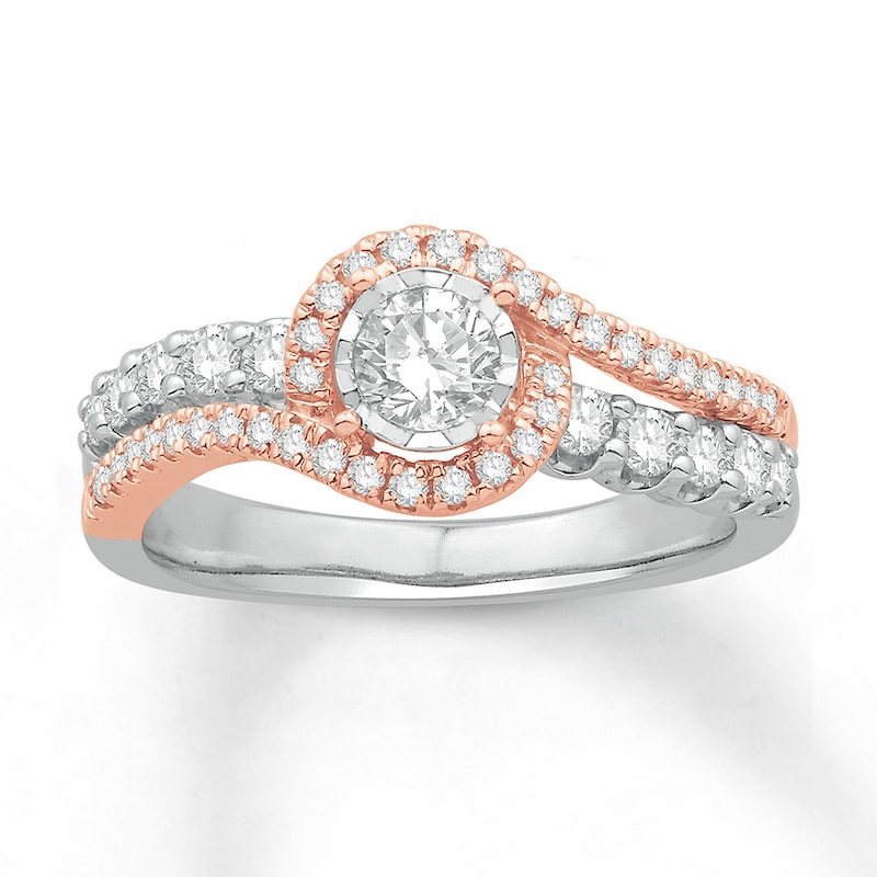 Diamond Engagement Ring 3/4 ct tw 14K Two-Tone Gold | Kay