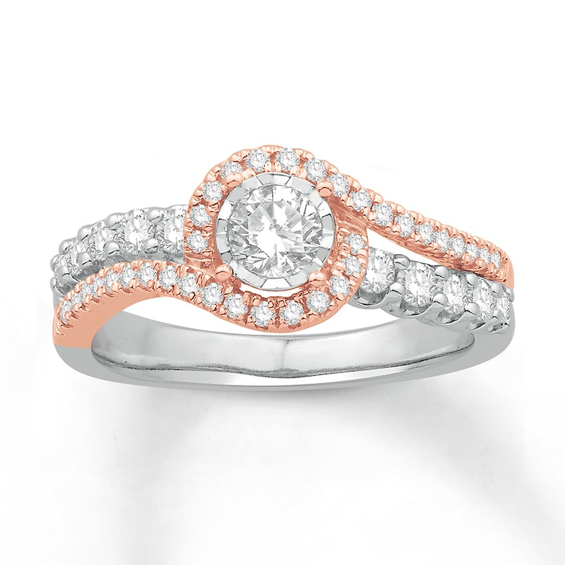 Main Image 1 of Now + Forever Diamond Engagement Ring 3/4 ct tw 14K Two-Tone Gold
