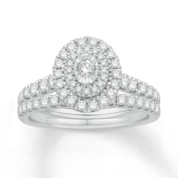Now + Forever Bridal Set 7/8 ct tw Diamonds 14K White Gold