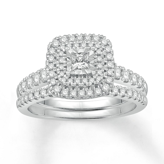 Now + Forever Diamond Bridal Set 3/4 Carat tw Round-cut 14K White Gold