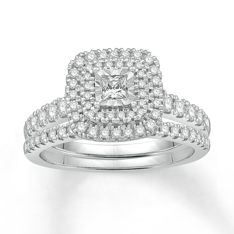 Diamond Bridal Set 3/4 Carat tw Round-cut 14K White Gold | Kay