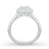 Thumbnail Image 1 of Diamond Bridal Set 3/4 Carat tw Round-cut 14K White Gold