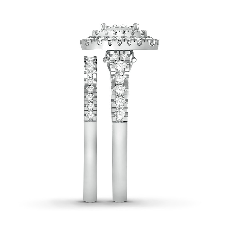 Main Image 3 of Now + Forever Diamond Bridal Set 3/4 Carat tw Round-cut 14K White Gold
