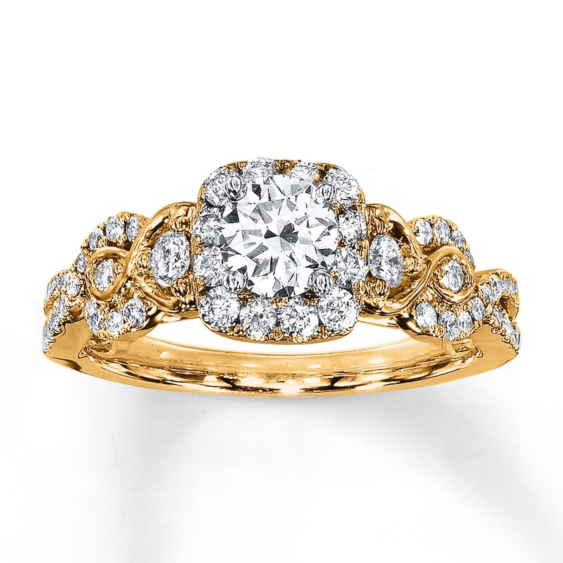 Main Image 1 of Now + Forever Diamond Engagement Ring 1 ct tw Round-cut 14K Yellow Gold