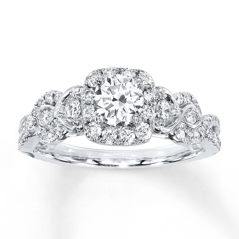 Main Image 1 of Now + Forever Diamond Engagement Ring 1 ct tw Round-cut 14K White Gold