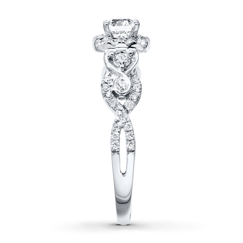 Main Image 3 of Now + Forever Diamond Engagement Ring 1 ct tw Round-cut 14K White Gold