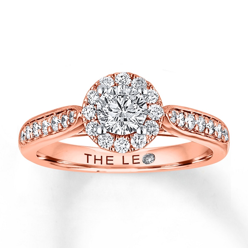 Main Image 1 of THE LEO Diamond Round-cut Engagement Ring 3/4 ct tw 14K Rose Gold