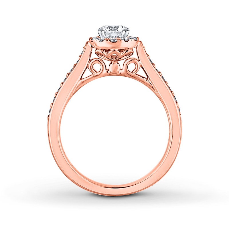 Main Image 2 of THE LEO Diamond Round-cut Engagement Ring 3/4 ct tw 14K Rose Gold