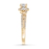 Thumbnail Image 2 of Memories Moments Magic Diamond Engagement Ring 3/4 ct tw Round-cut 14K Yellow Gold