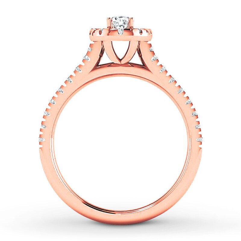 Main Image 2 of Now + Forever Diamond Bridal Set 5/8 ct tw Oval/Round 14K Rose Gold