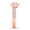 Thumbnail Image 3 of Now + Forever Diamond Bridal Set 5/8 ct tw Oval/Round 14K Rose Gold