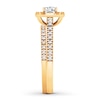 Thumbnail Image 3 of Now + Forever Diamond Bridal Set 5/8 ct tw Oval/Round 14K Yellow Gold