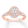 Thumbnail Image 1 of Now + Forever Diamond Engagement Ring 5/8 ct tw Round-cut 14K Rose Gold