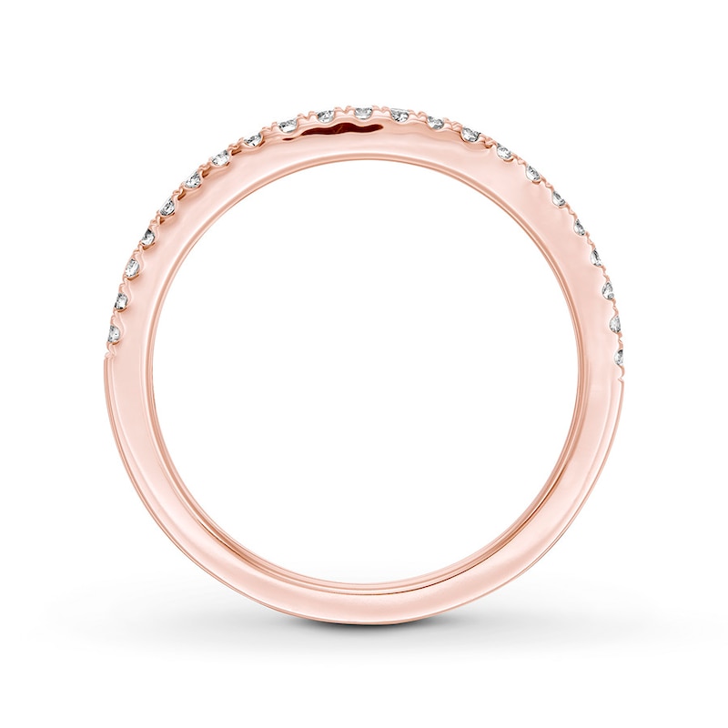 Main Image 2 of Now + Forever Diamond Wedding Band 1/5 ct tw 14K Rose Gold