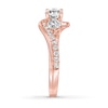 Thumbnail Image 3 of Memories Moments Magic Diamond Engagement Ring 1-3/8 ct tw Round-cut 14K Rose Gold