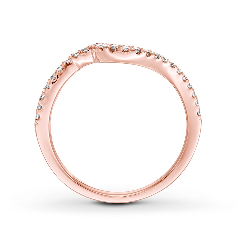 Main Image 2 of Now + Forever Diamond Wedding Band 1/5 ct tw 14K Rose Gold