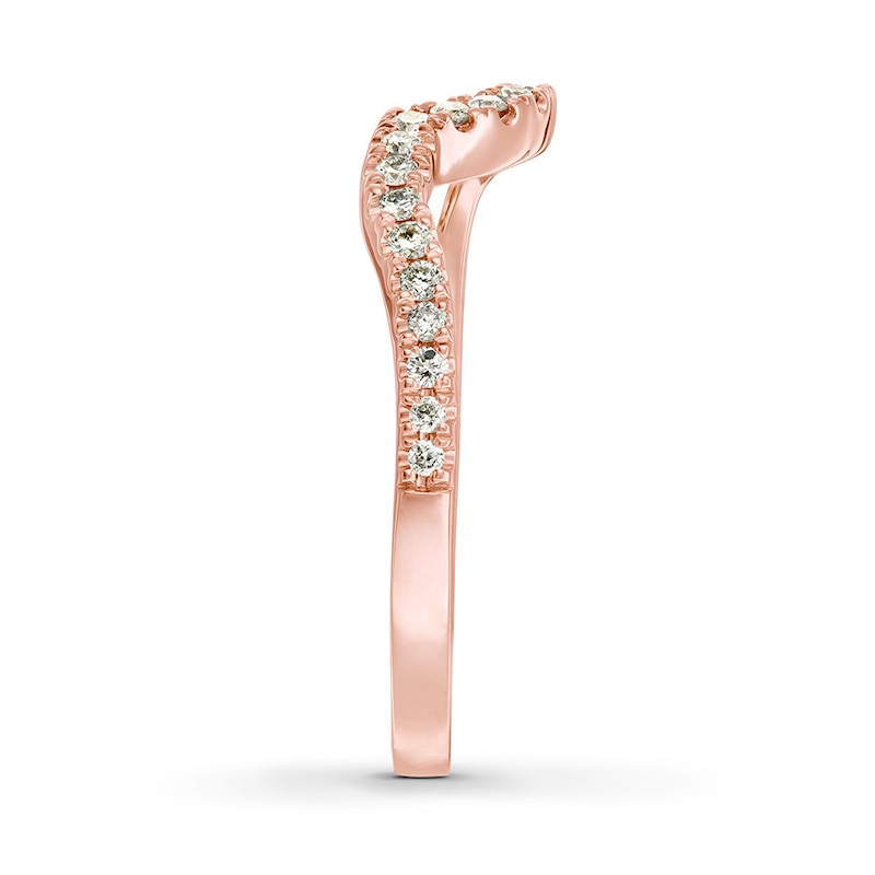 Main Image 3 of Now + Forever Diamond Wedding Band 1/5 ct tw 14K Rose Gold