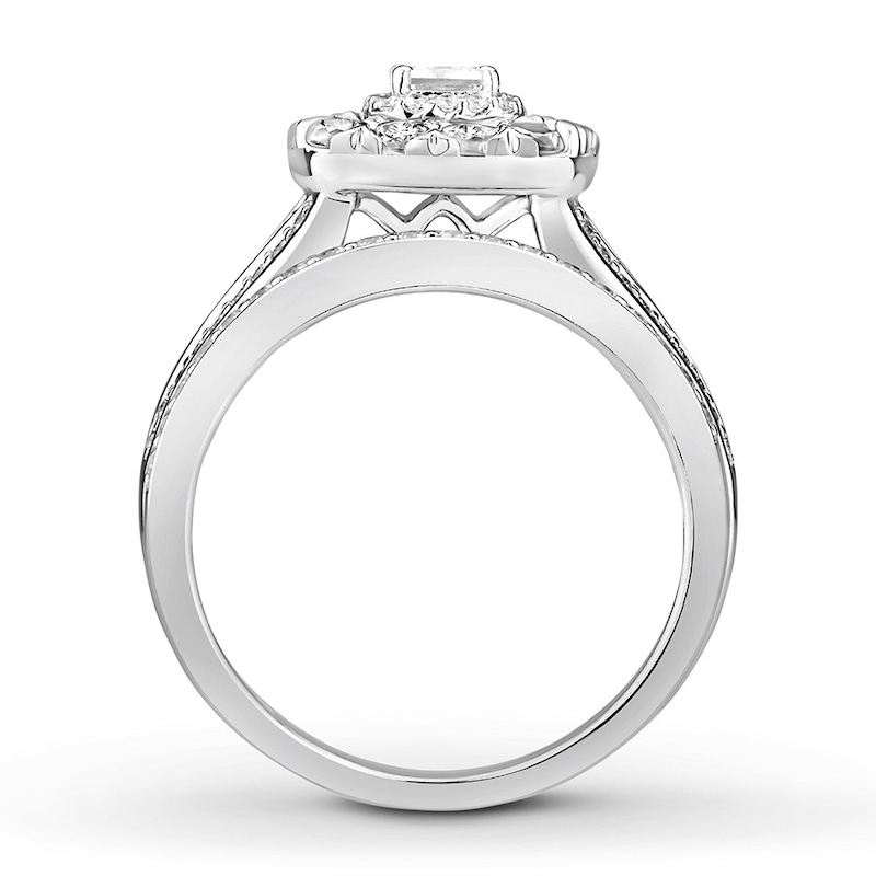 Main Image 2 of Now + Forever Diamond Engagement Ring 1-1/2 ct tw Princess & Round 14K Gold