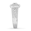 Thumbnail Image 2 of Diamond Engagement Ring 1-1/2 ct tw Princess & Round 14K Gold