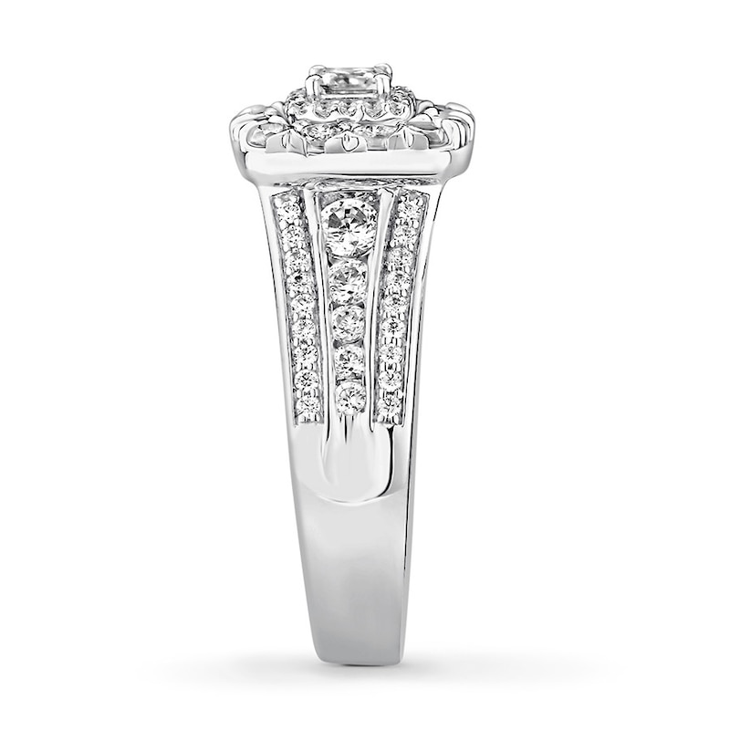 Main Image 3 of Now + Forever Diamond Engagement Ring 1-1/2 ct tw Princess & Round 14K Gold