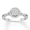 Thumbnail Image 0 of Diamond Engagement Ring 3/8 ct tw Round-cut 10K White Gold