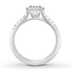 Thumbnail Image 2 of Now + Forever Diamond Engagement Ring 1/2 ct tw Round-cut 10K White Gold